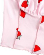 SweatyRocks Women's Ruched Frill Trim Spaghetti Strap Crop Cami Tank Tops Camisole - Image 5